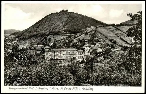 Ansichtskarte Bad Lauterberg im Harz St. Benna-Stift u. Hausberg 1956
