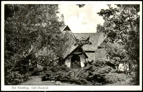 Ansichtskarte Bad Harzburg Kaffeehaus Winuwuk 1953