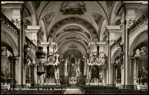 St. Peter (Hochschwarzwald) St. Peter   Barock-Kirche, Altar 1967