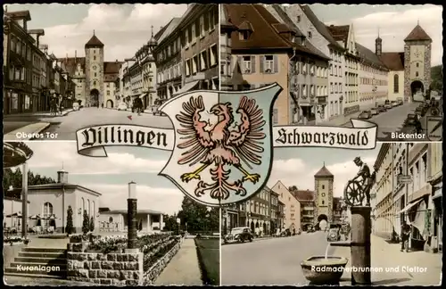 Villingen-Villingen-Schwenningen Oberes Tor, Bickentor, Kuranalagen 1960