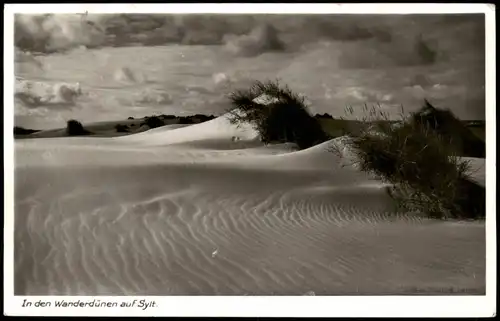 Ansichtskarte Insel Sylt Wanderdünen -Stimmungsbild 1964