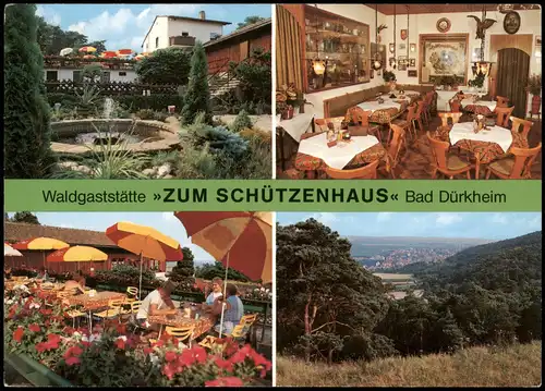 Ansichtskarte Bad Dürkheim 4 Bild: Waldgaststätte "Zum Schützenhaus" 1963