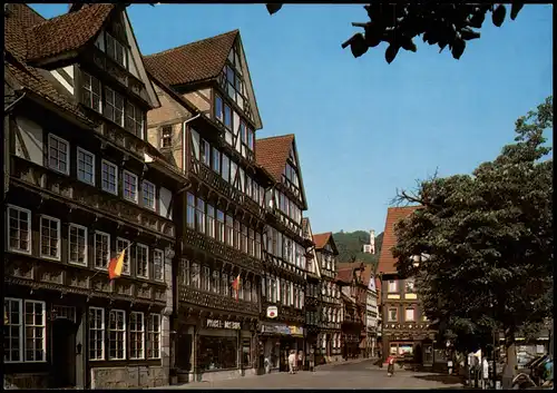 Hannoversch Münden Hann. Münden Fachwerkhäuser am Kirchplatz 1981