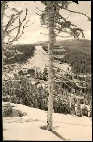 Ansichtskarte Unterstmatt-Bühl (Baden) Stadt im Winter 1956