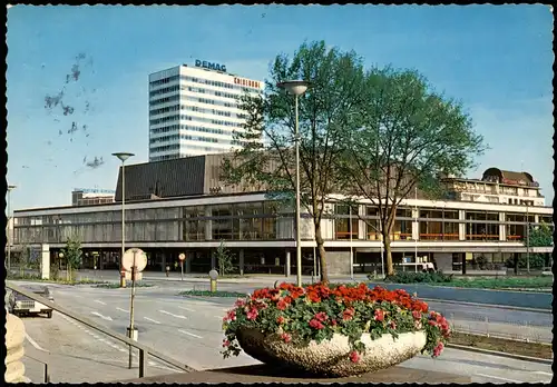 Ansichtskarte Duisburg Straßenpartie an der Mercatorhalle 1966