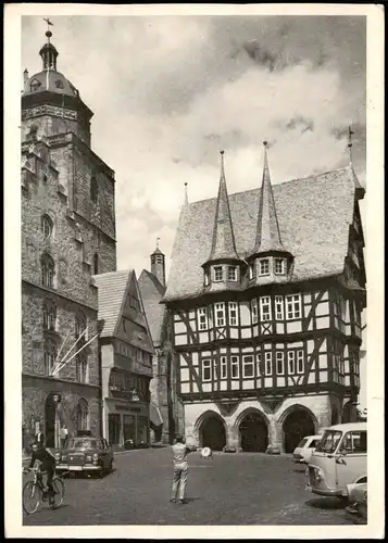 Ansichtskarte Alsfeld Rathaus, Platz Mercedes Benz 1970
