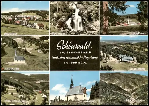 .Baden-Württemberg Schwarzwald Schönwald, Katzensteig, Nußbachtal 1970