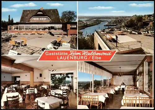 Ansichtskarte Lauenburg (Elbe) Gaststätte, Zum Halbmond 1978