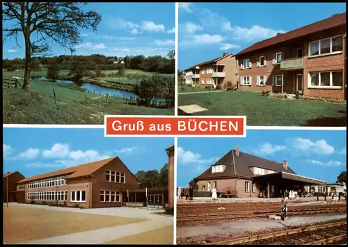 Ansichtskarte Büchen (b Lauenburg) Umland, Neubauten, Bahnhof 1981