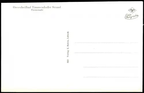 Ansichtskarte Timmendorfer Strand Strandpromenade 1954