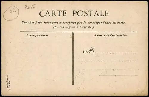 CPA Laon Escalier de la Gare 1911