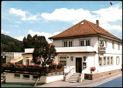 Ansichtskarte Bad König Zell Odenwald: Cafe Orth 1968