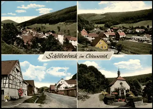Ansichtskarte Schöllenbach-Oberzent Stadtansichten 1972