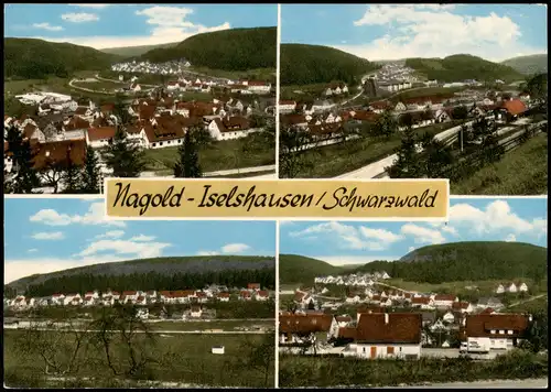 Ansichtskarte Nagold Iselshausen: Stadtansichten 1978