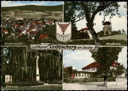 Rodenberg Deister: Stadt, Windmühle, Ehrenmal, Hotel Stockholm 1966
