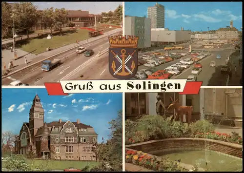 Ansichtskarte Solingen Straße, Stadt, Platz 1978