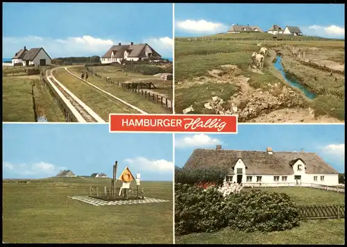 Hamburger Hallig Hamburger Hallig - 4 Bild Häuser, Rettungsstelle 1993