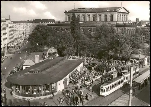 Ansichtskarte Hannover Kröpcke, Straßenbahn 1963