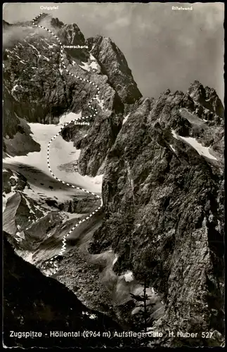 Grainau Zugspitze - Wettersteingebirge, Höllental Aufstiegsroute 1956