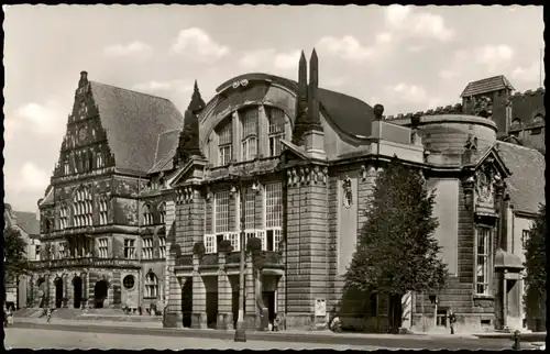 Ansichtskarte Bielefeld Rathaus 1956