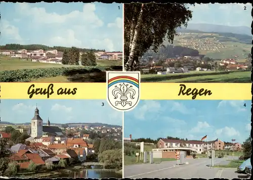 Ansichtskarte Regen Kaserne, Stadt, Eingang 1972