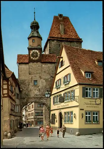 Rothenburg ob der Tauber Markusturm, erbaut im 12. Jahrhundert 1977