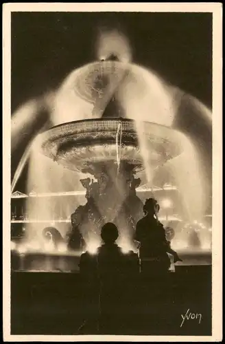 Paris Place de la Concorde Fontaines (Wasserkunst, Wasserspiele) 1932