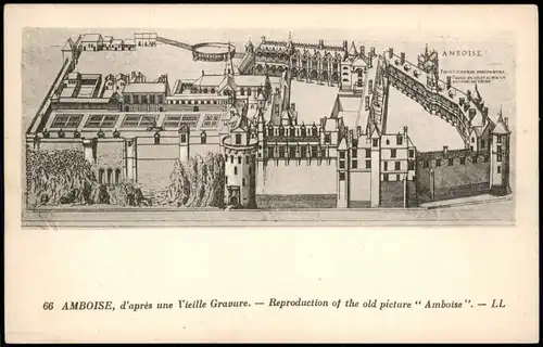 CPA Amboise AMBOISE d'après une Gravure, old picture " Amboise 1920