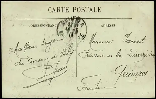 CPA Vichy VICHY Promenade des Bords de l'Allier 1913