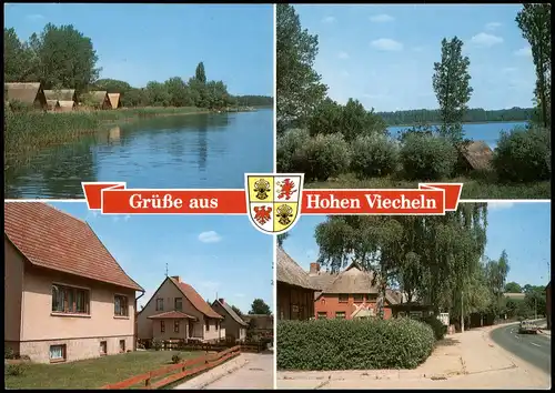 Ansichtskarte Hohen Viecheln-Bad Kleinen Bootshäuser, Ortsansicht, See 2003