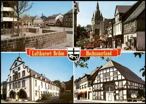 Ansichtskarte Brilon (Sauerland) Straßen, Restaurant 1997