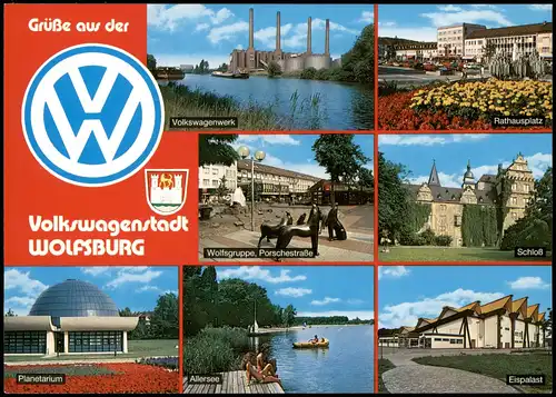 Wolfsburg Volkswagenwerk, Schloß, Planetarium, Allersee, Eispalast 2000