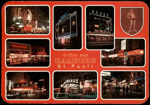 St. Pauli-Hamburg Reeperbahn Menschen   Erotik (Nackt - Nude) 1984