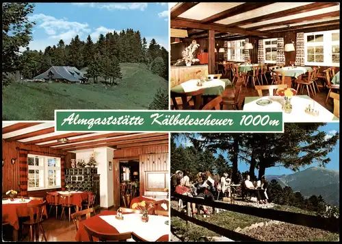 Ansichtskarte Münstertal/Schwarzwald Almgaststätte Kälbelescheuer 1984