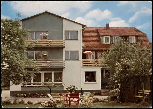 Ansichtskarte Erbach (Odenwald) Pension Schumbach 1984