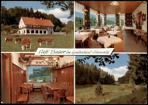 Ansichtskarte Hammelbach-Grasellenbach CAFE BAUER 1978