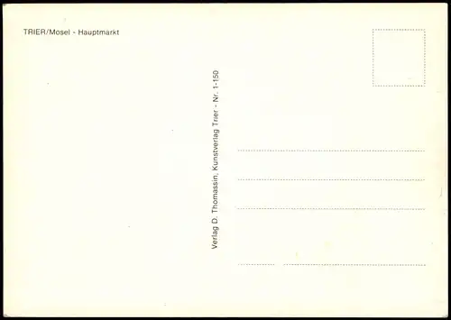 Ansichtskarte Trier VW - Bulli, Markt, Markttreiben 1973