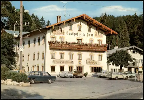 Ansichtskarte Siegsdorf Gasthof Alte Post 1981