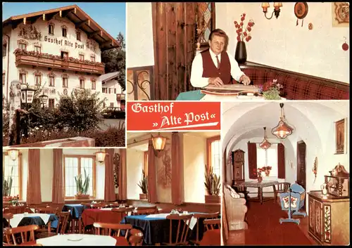 Ansichtskarte Siegsdorf Gasthof alte Post - Mehrbild 1978