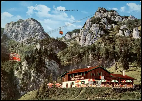 Ansichtskarte Hochfelln Hochfellngipfel - Seilbahn, Fotomontage 1978