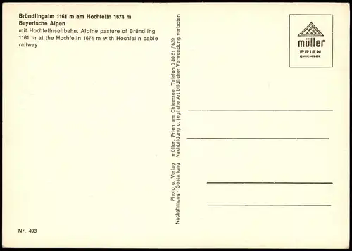 Ansichtskarte Hochfelln Hochfellngipfel - Seilbahn, Fotomontage 1978