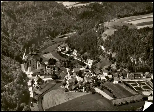 Ansichtskarte Gößweinstein Luftbild Hotel Stern Bhringersmühle 1961