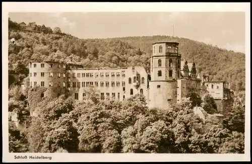 Ansichtskarte Heidelberg Heidelberger Schloss Castle View 1950