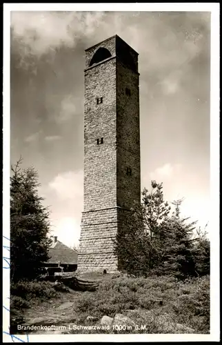 Ansichtskarte Brandenkopfturm Brandenkopfturm i. Schwarzwald 1950