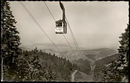 Freiburg Breisgau Seil-Schwebebahn auf den Schauinsland Schwarzwald 1286 m 1961