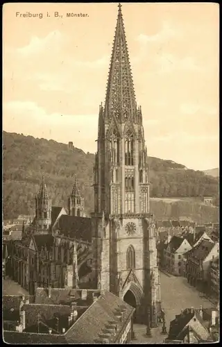 Ansichtskarte Freiburg im Breisgau Münster 1941