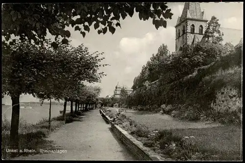 Ansichtskarte Unkel Partie am Rhein Rheinanlagen 1959