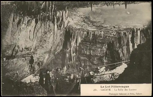 CPA .Frankreich LACAVE La Salle des Lustres Le Lot Pittoresque 1910