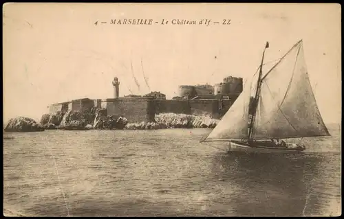 CPA Marseille Schloss, Chateau d' If 1910