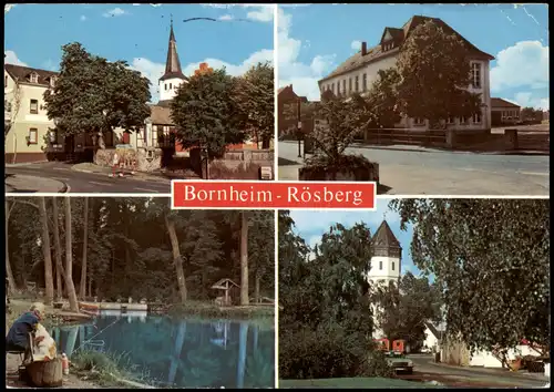 Ansichtskarte Rösberg-Bornheim Stadtpartien: Angler 1984